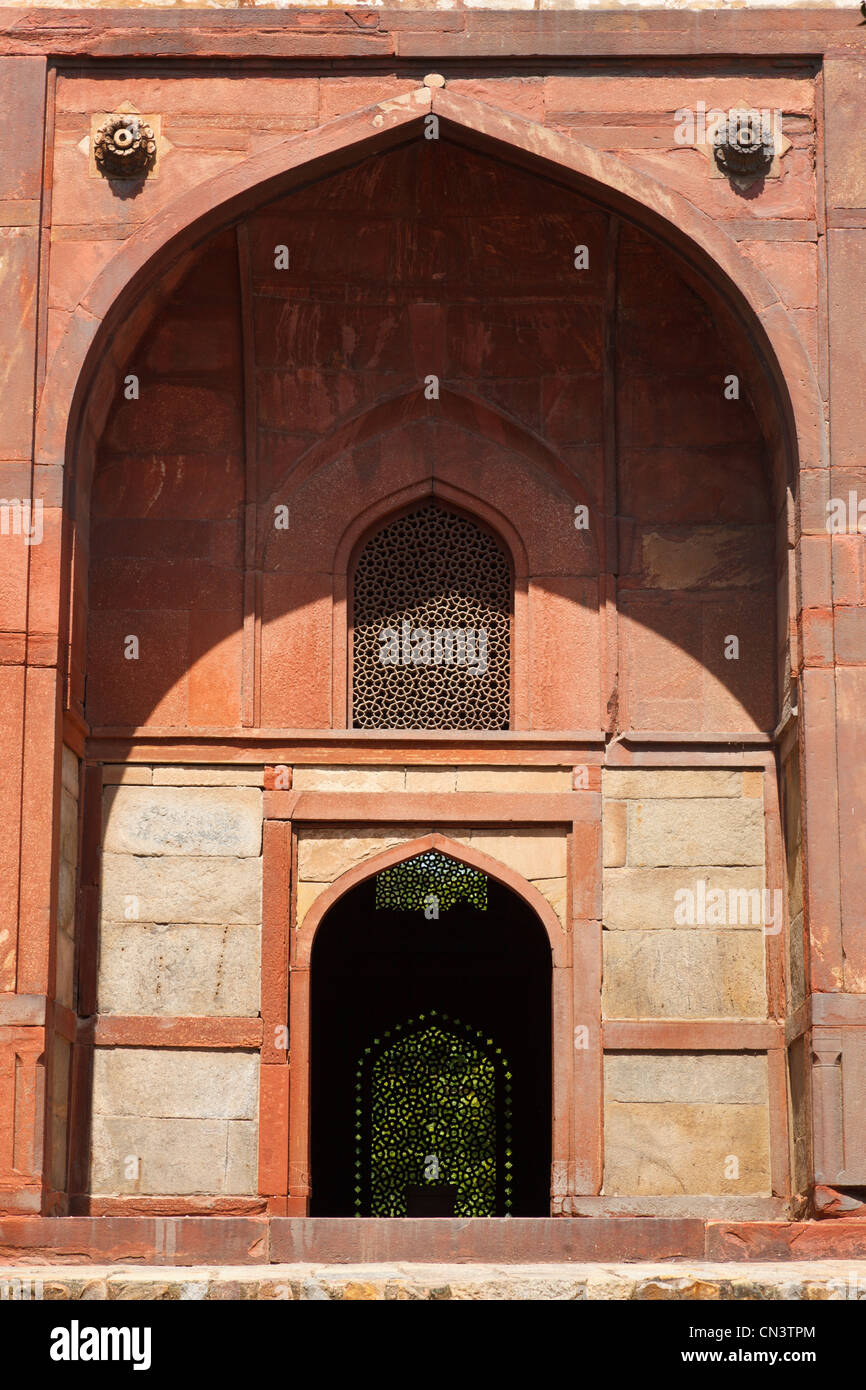Barbiere Tomba di Humayun tomba complessa. Delhi, India Foto Stock