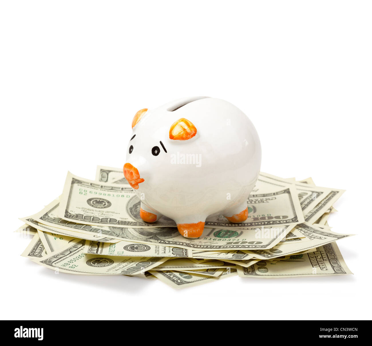 Salvadanaio in dollari Foto Stock