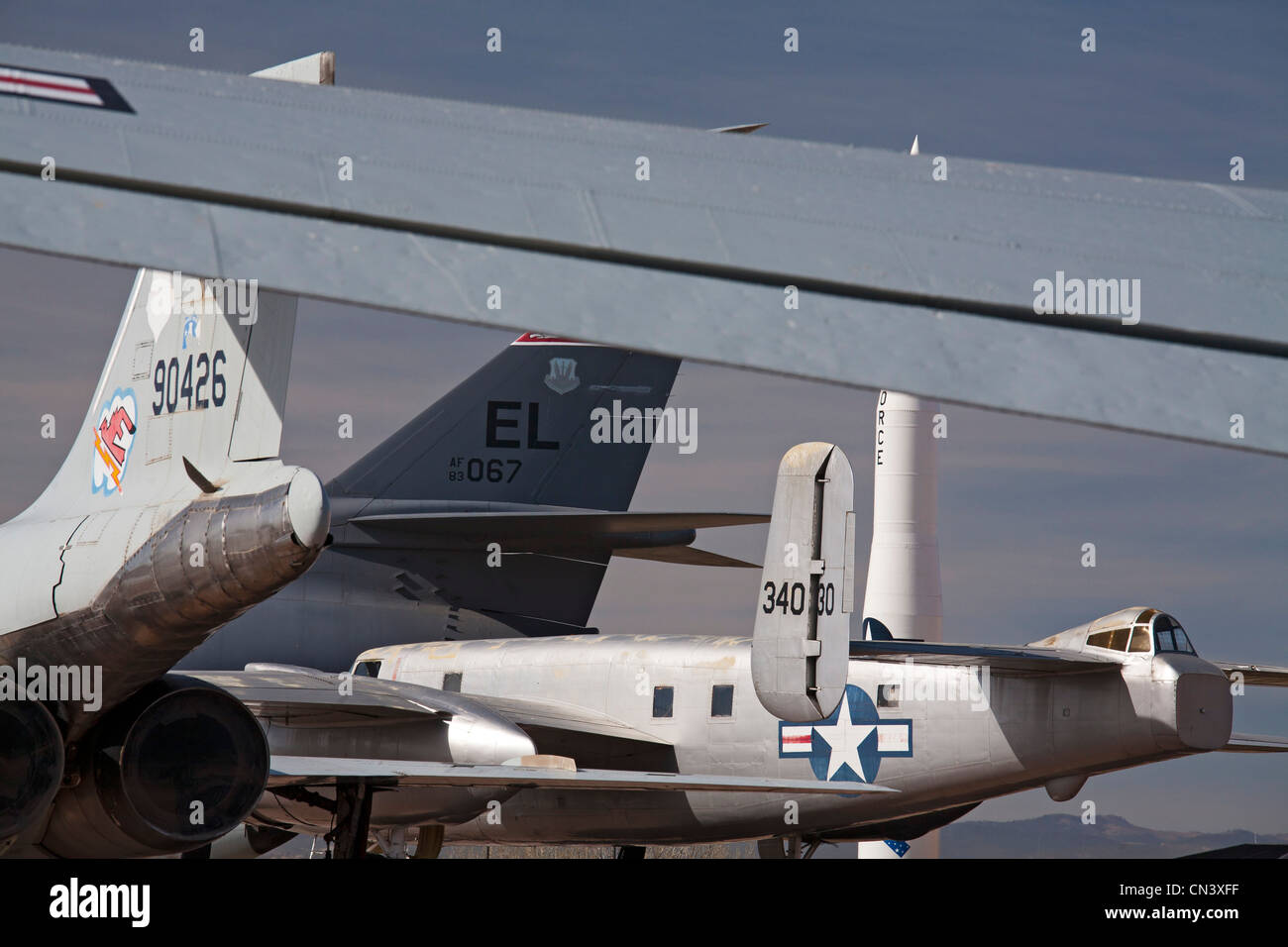 Rapid City, il Dakota del Sud - Sud Dakota Museo dell'aria e dello spazio, adiacente a Ellsworth Air Force Base. Foto Stock