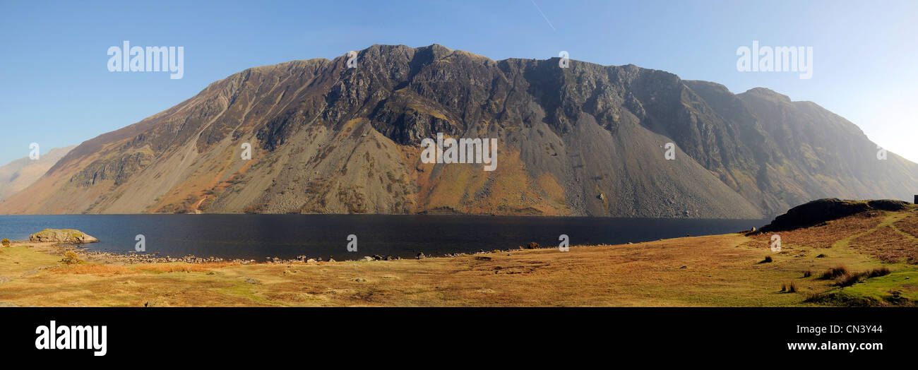 Wastwater immagine panorama nel Lake District inglese UK Foto Stock