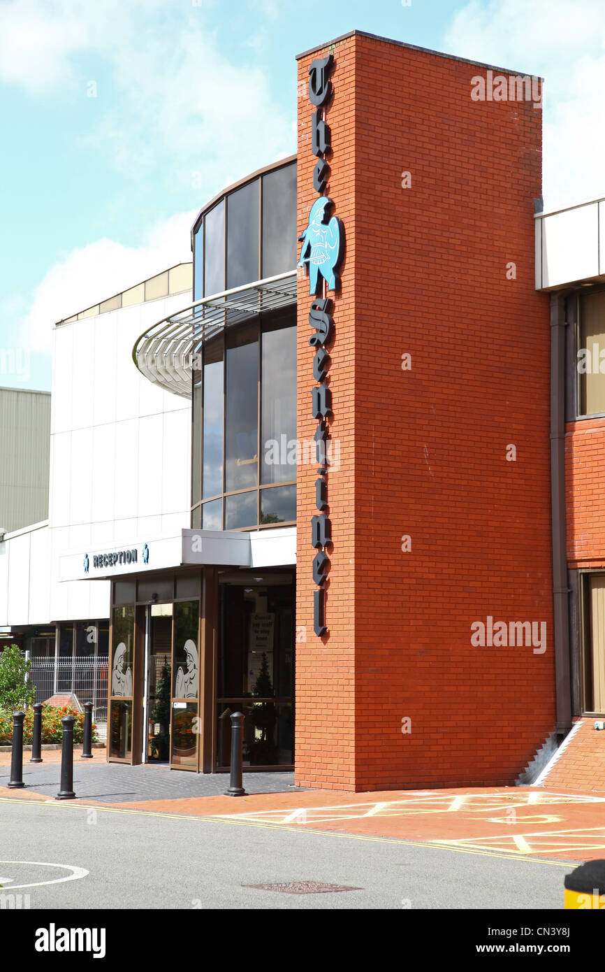 Ufficio principale edificio, sede della Staffordshire Sentinel quotidiano serale Etruria, Stoke-on-Trent, Staffordshire del Nord Foto Stock