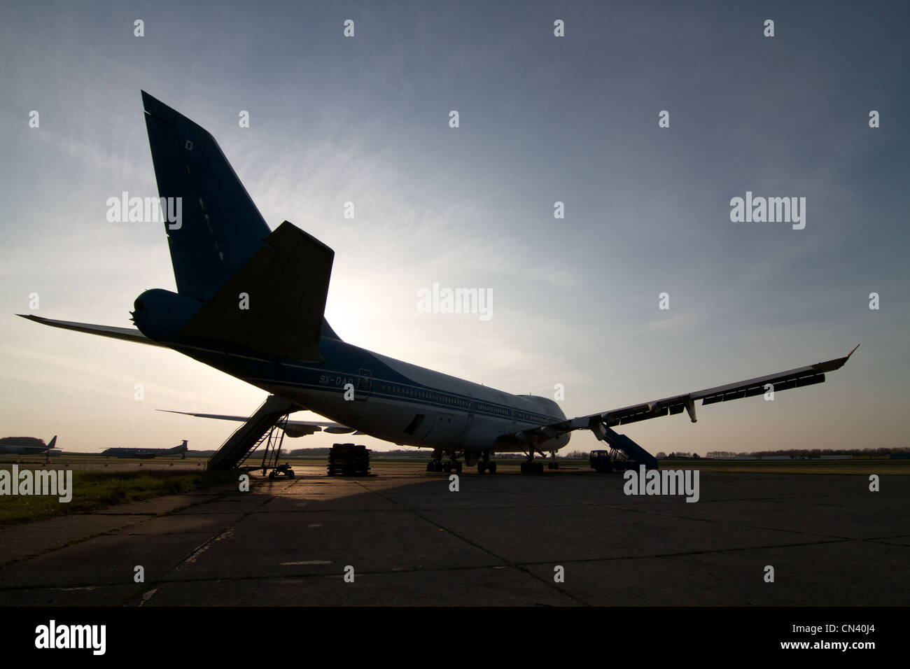 Dismessi 747 a Bruntingthorpe Proving Ground Foto Stock