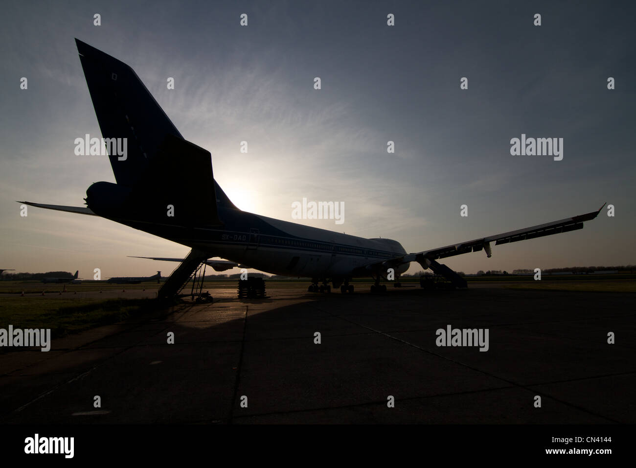 Dismessi 747 a Bruntingthorpe Proving Ground Foto Stock