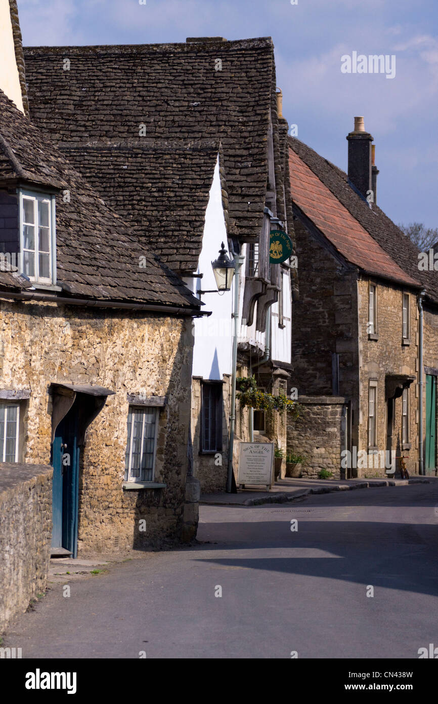 Lacock Village Wiltshire, Inghilterra Foto Stock