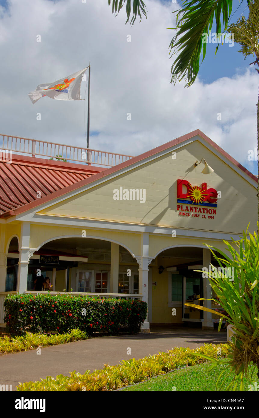 Dole Plantation Visitor Center di Wahiawa, Oahu, Hawaii Foto Stock