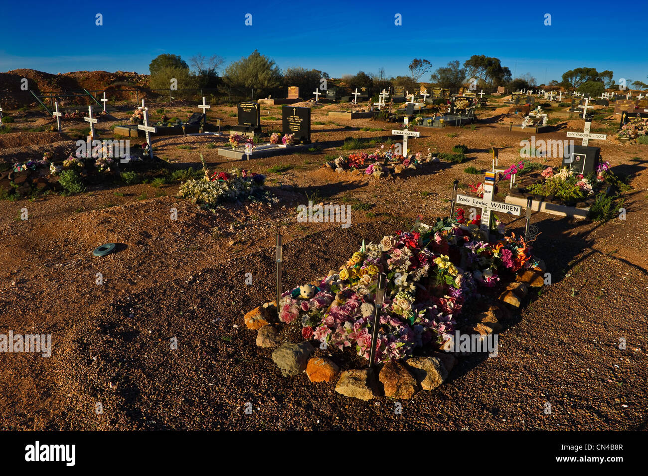 In Australia, in Sud Australia, Coober Pedy, cimitero Foto Stock