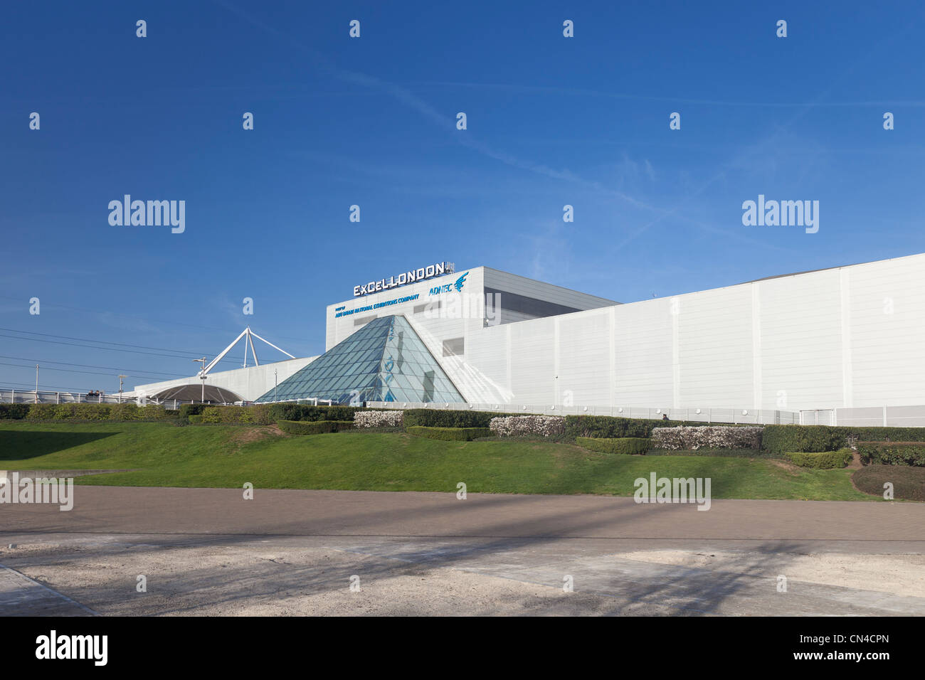 Centro ExCeL di Londra, Inghilterra Foto Stock