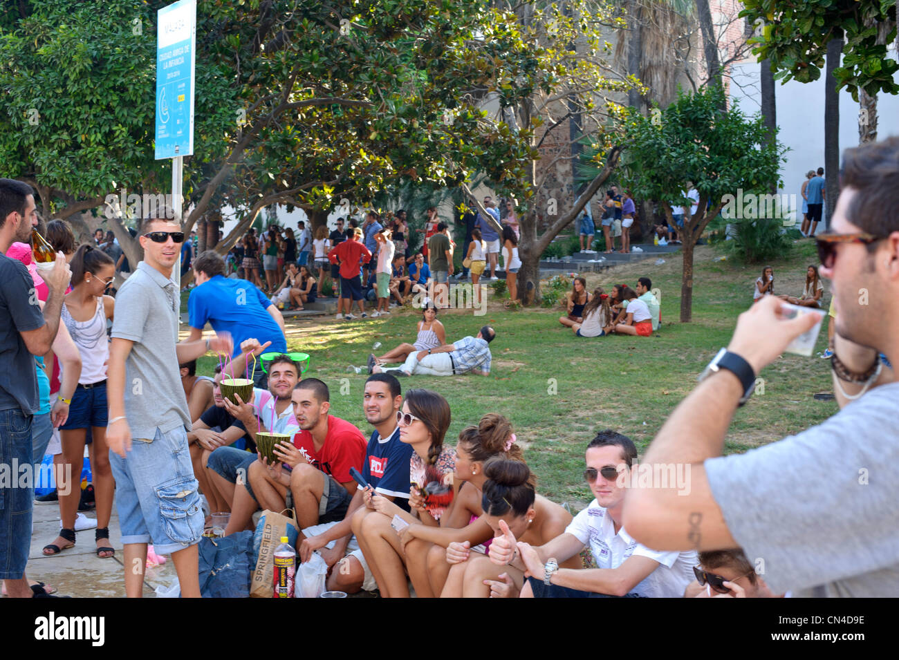 La Feria de Malaga è un tradizionale e festival culturale nella città che si svolge in agosto di ogni anno. Foto Stock