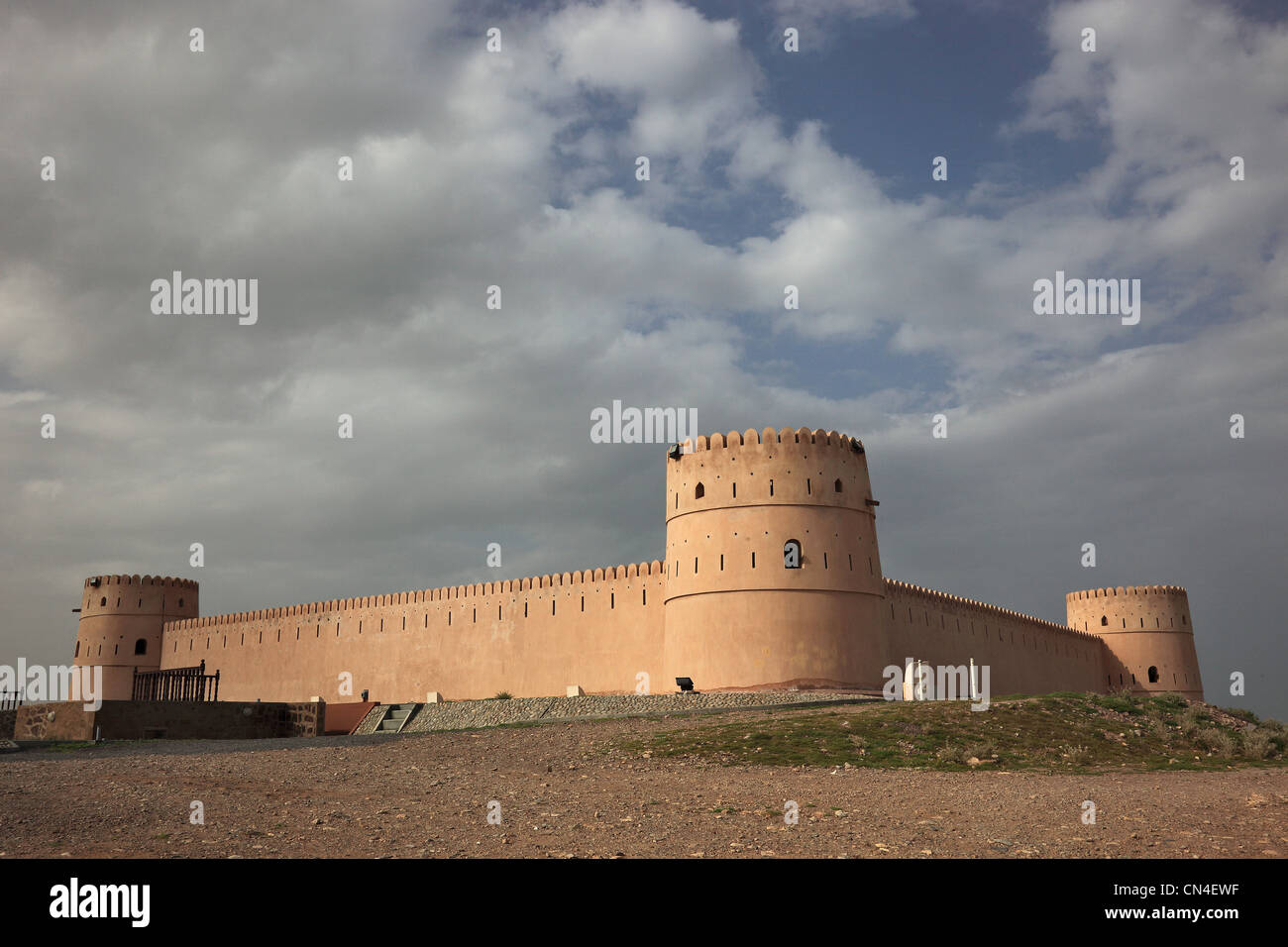 Fort Sinesilas in Sur, Oman Foto Stock