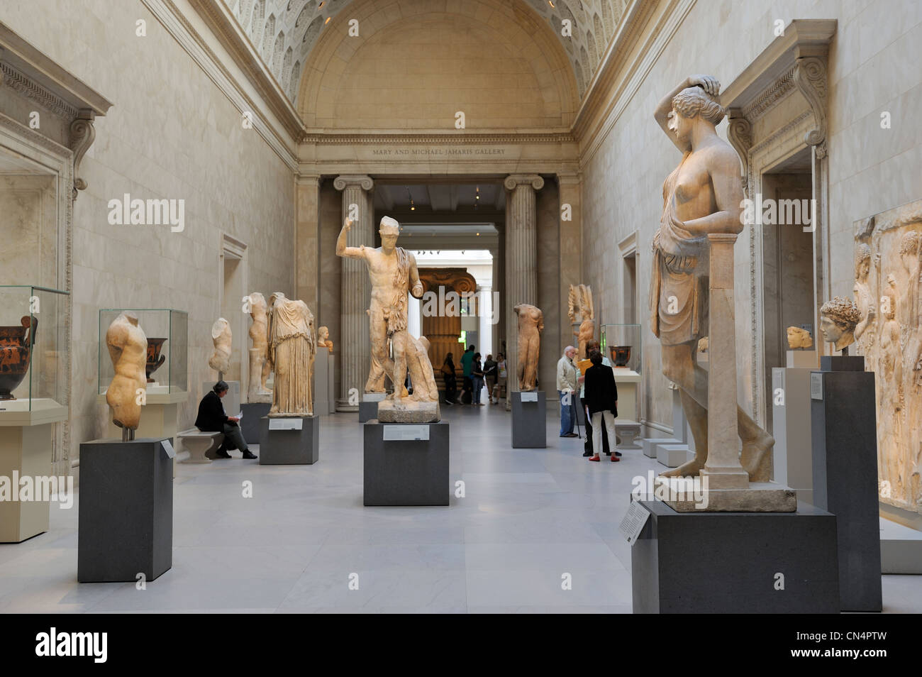 Stati Uniti, New York, Manhattan East Side, Metropolitan Museum of Art (MET), greca e romana galleria d'arte Foto Stock
