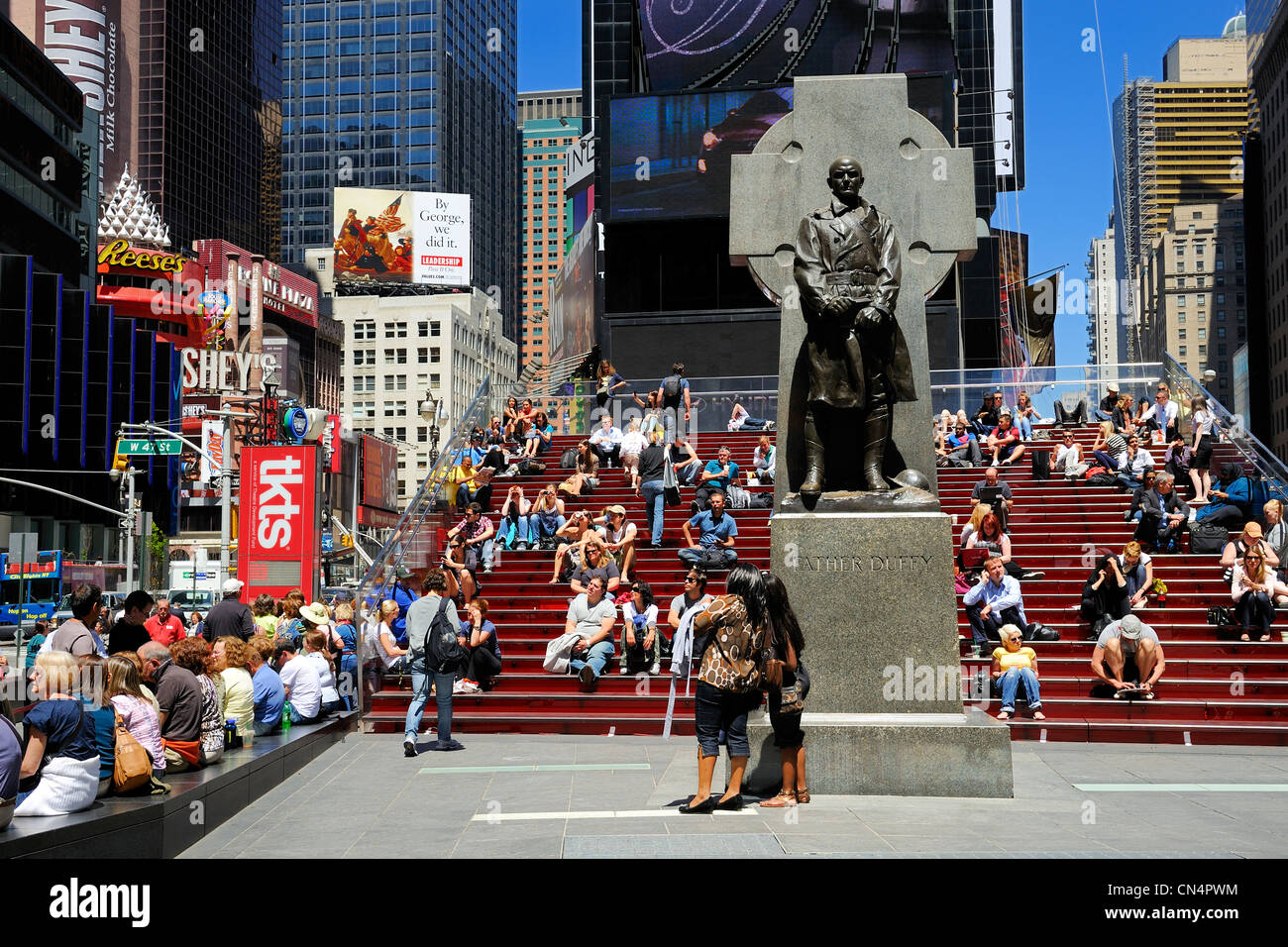 Stati Uniti, New York, Manhattan Midtown, Times Square Foto Stock