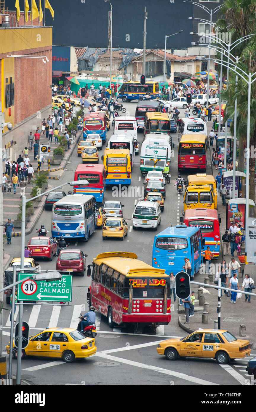 La Colombia, dipartimento di Antioquia, Medellin, downtown, Villanueva distretto, Calle 46 Maturin Foto Stock