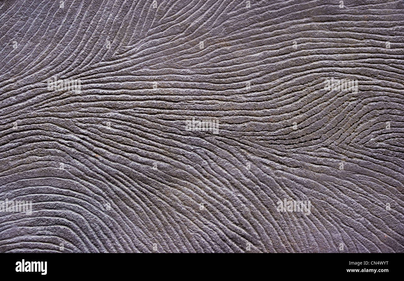 Sfondo grigio con fantasia design linee su tutta l'immagine Foto Stock