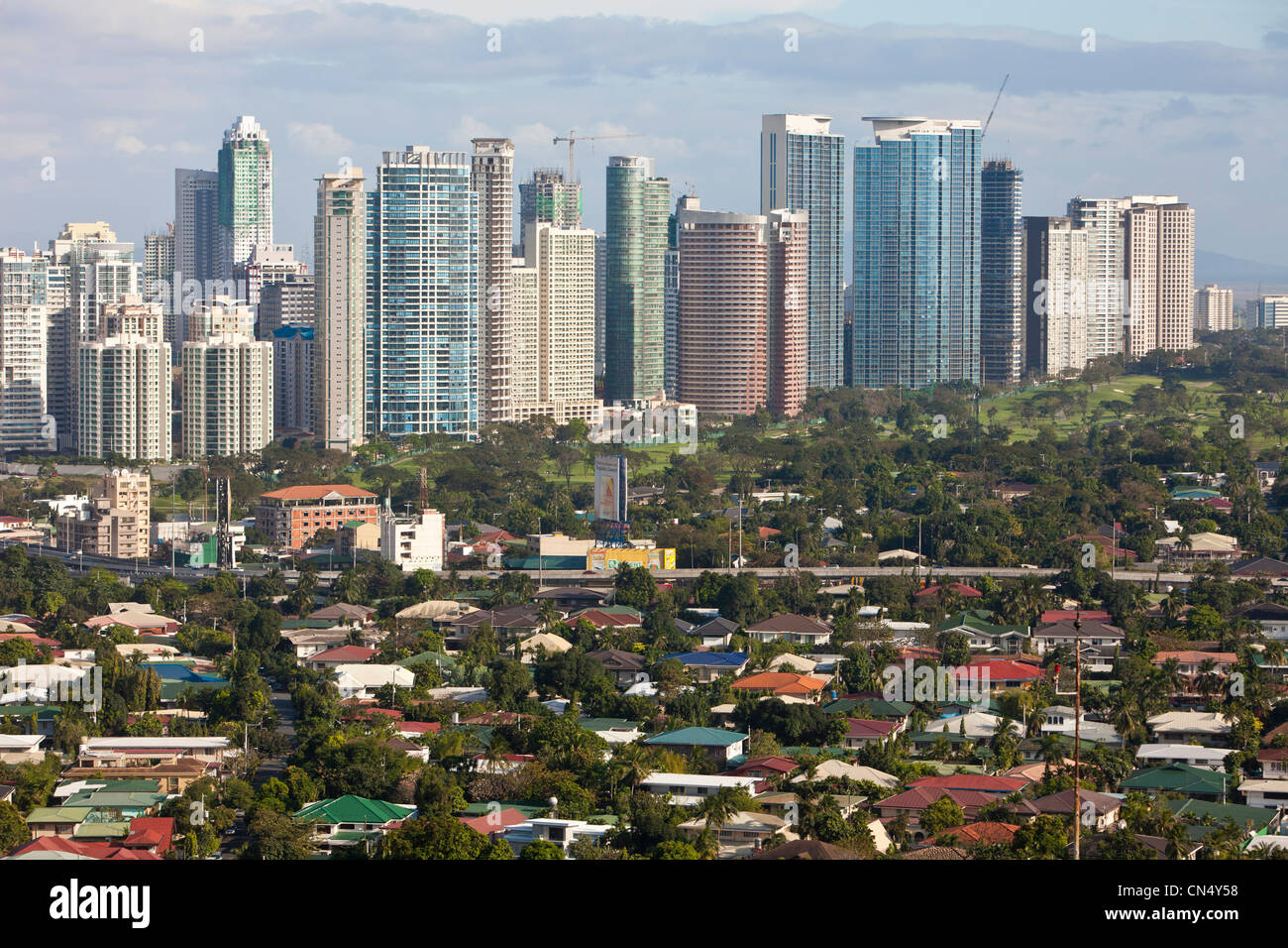 Filippine, isola di Luzon, Manila, il quartiere di Fort Bonifacio Foto Stock