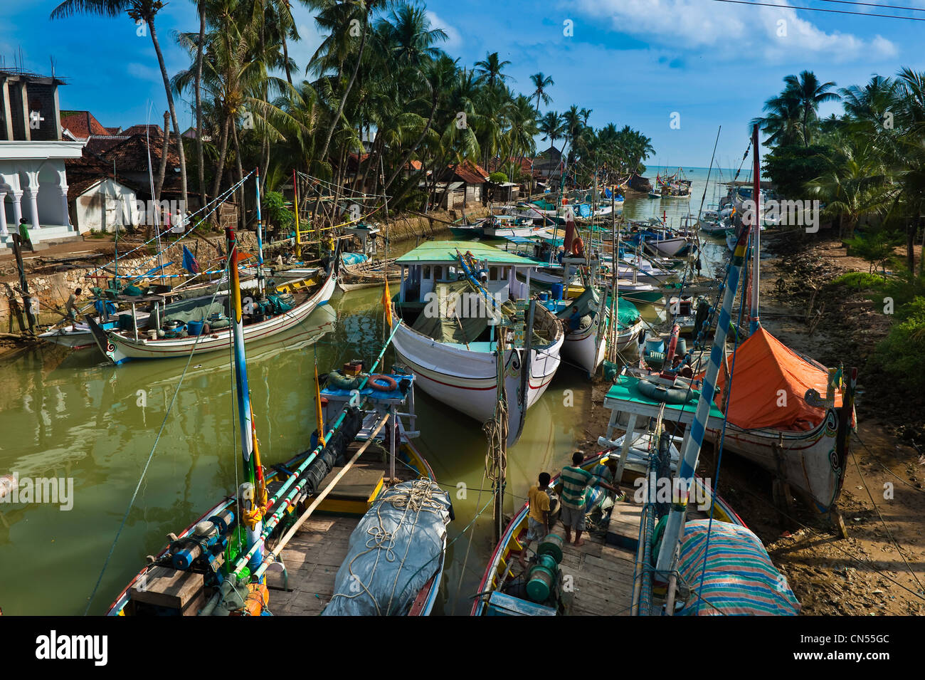 Indonesia, Java, Java Orientale Provincia, isola Madura, Pasongsongan village Foto Stock