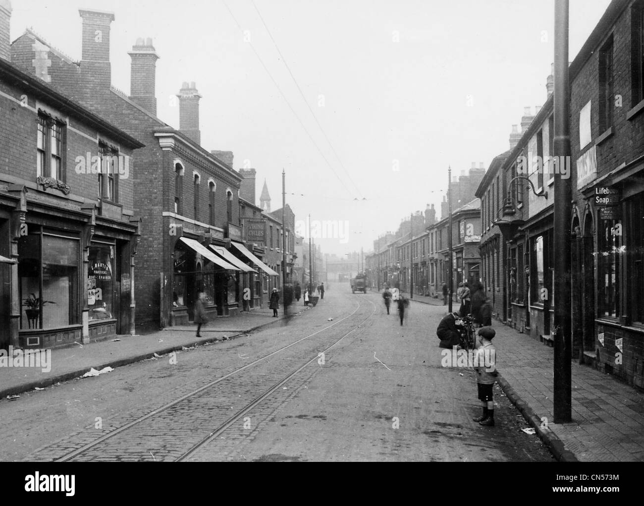 Wolverhampton Road, Heath Town, nei primi anni del XX secolo. Foto Stock