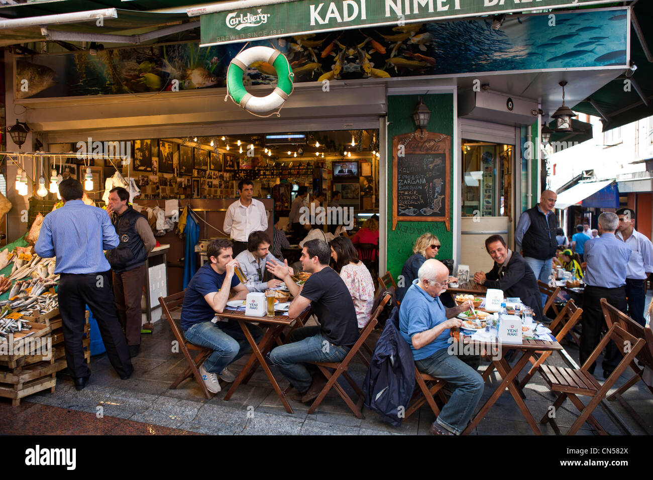 Turchia, Istanbul, parte asiatica, Kadikoy district, downtown Foto Stock