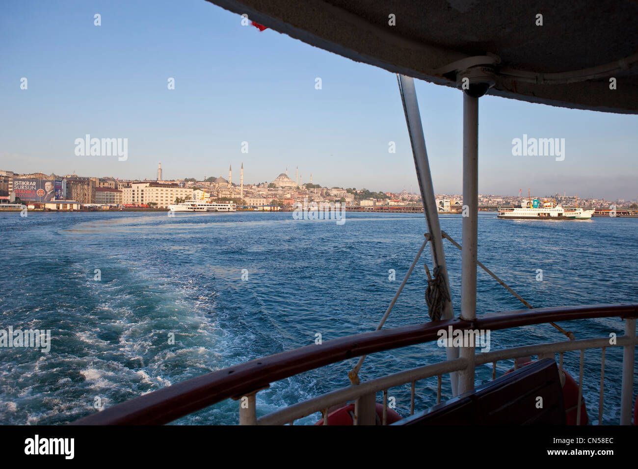 Turchia, Istanbul, traghetto per attraversare il Bosforo Foto Stock