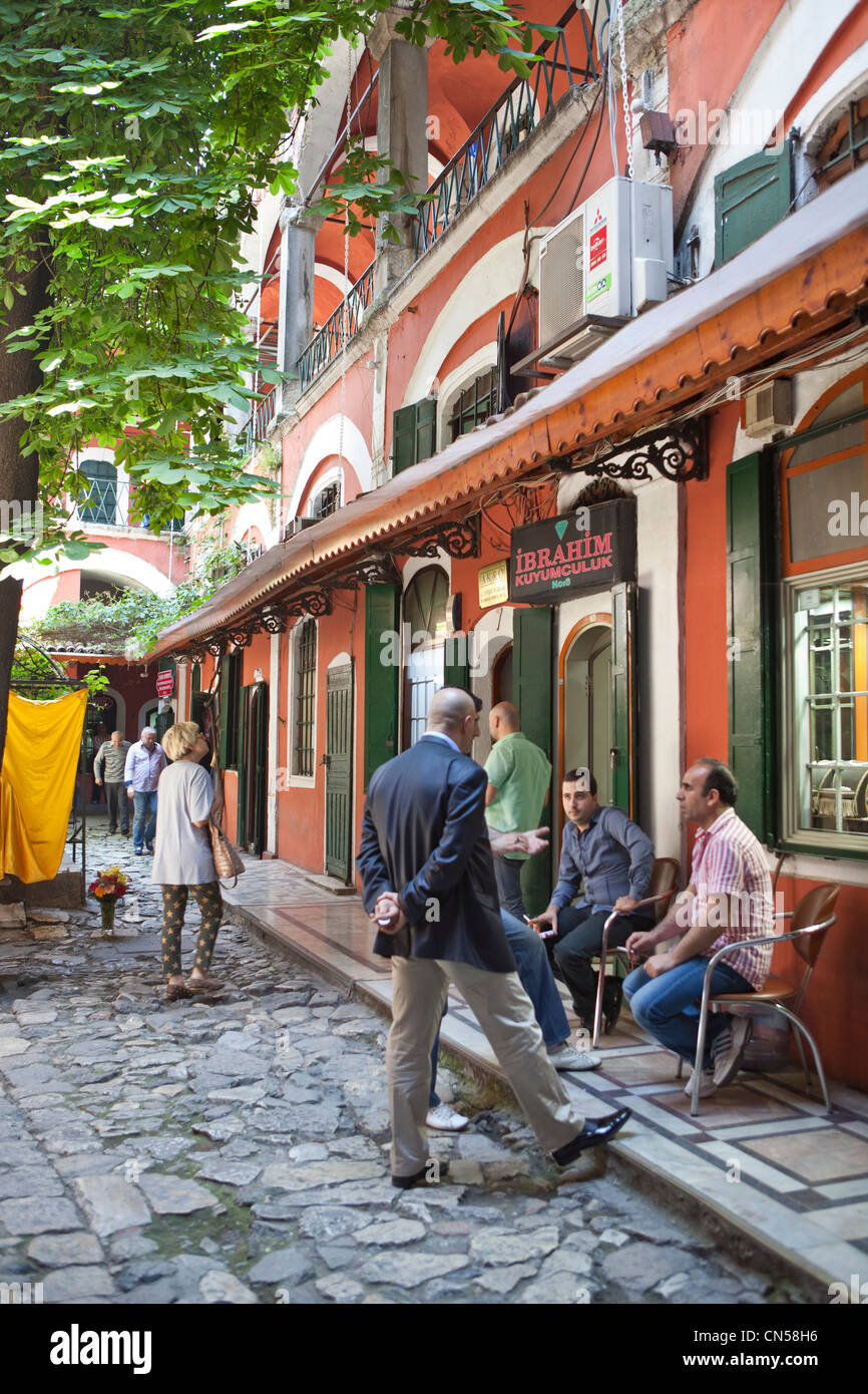 Turchia, Istanbul, centro storico sono classificati come patrimonio mondiale dall' UNESCO, il quartiere di Sultanahmet, Grand Bazaar, o Kapali Carsi, Foto Stock