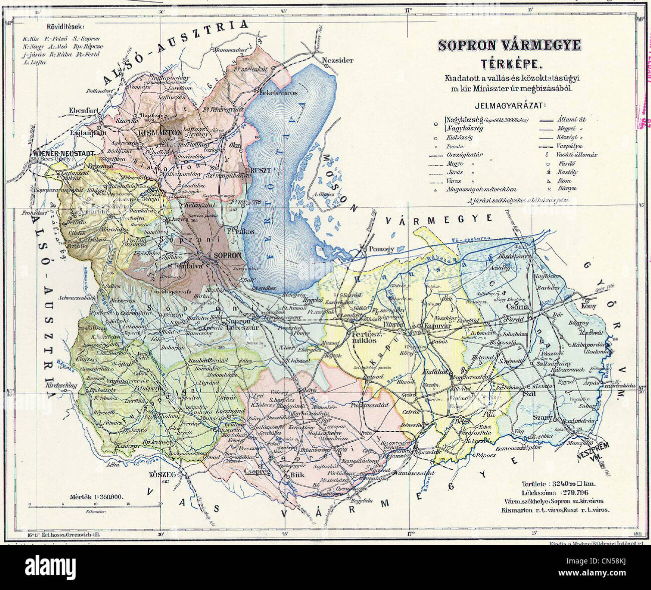 Vecchia mappa Foto Stock