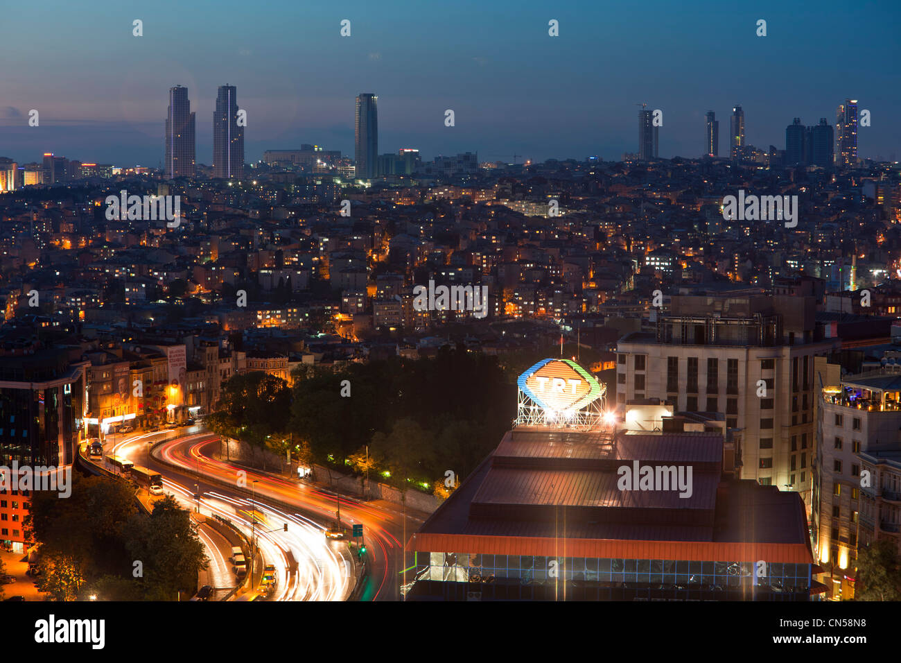 Turchia, Istanbul, Beyoglu, Tünel distretto, vista generale Foto Stock