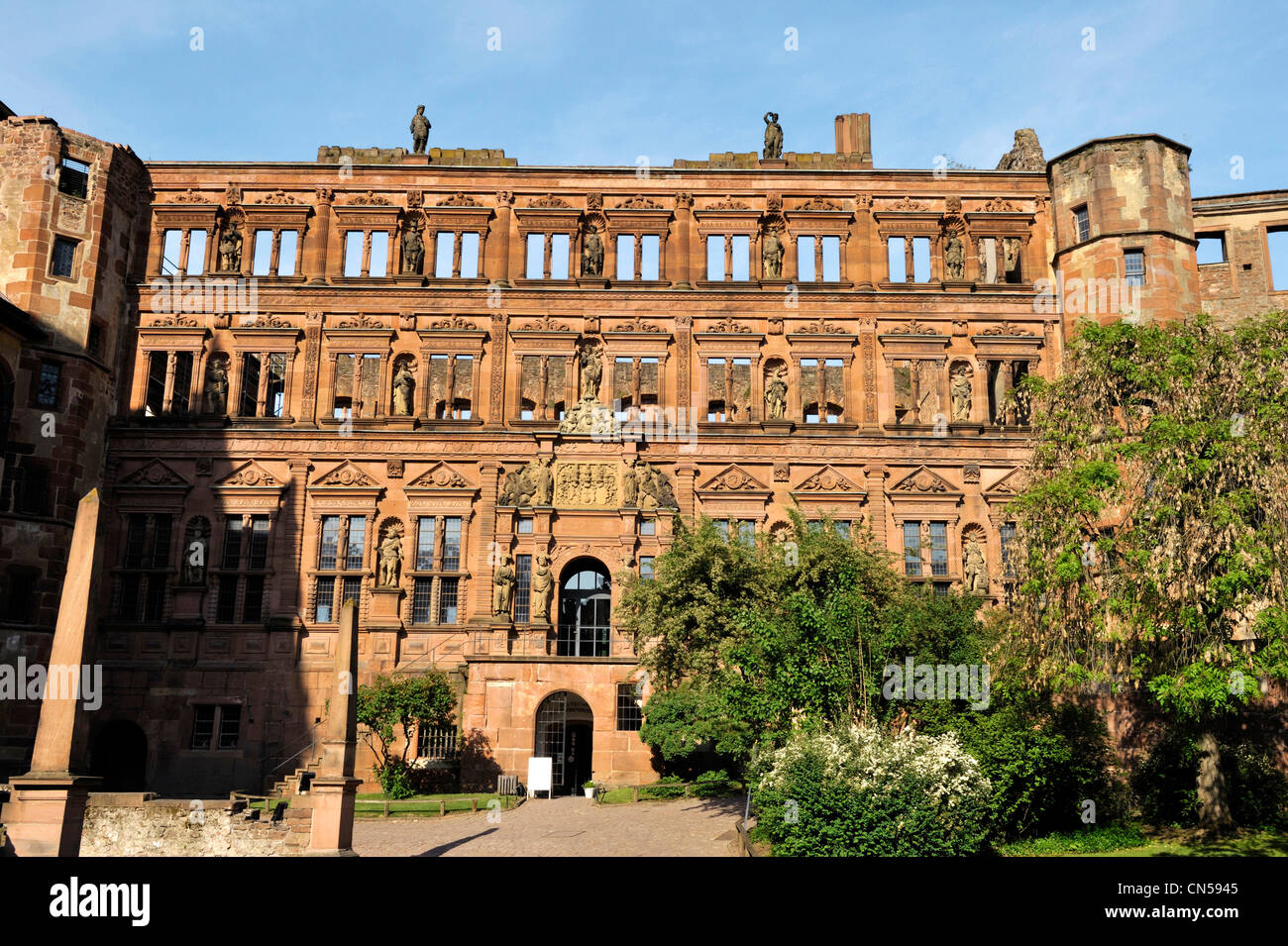 Germania, Baden Württemberg, castello di Heidelberg Foto Stock