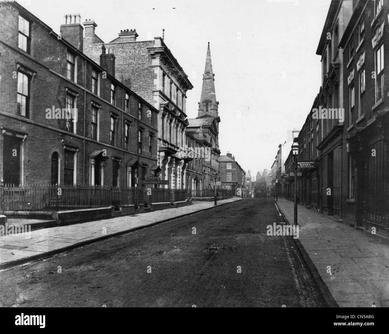 Queen Street, Wolverhampton, c 1890. Foto Stock