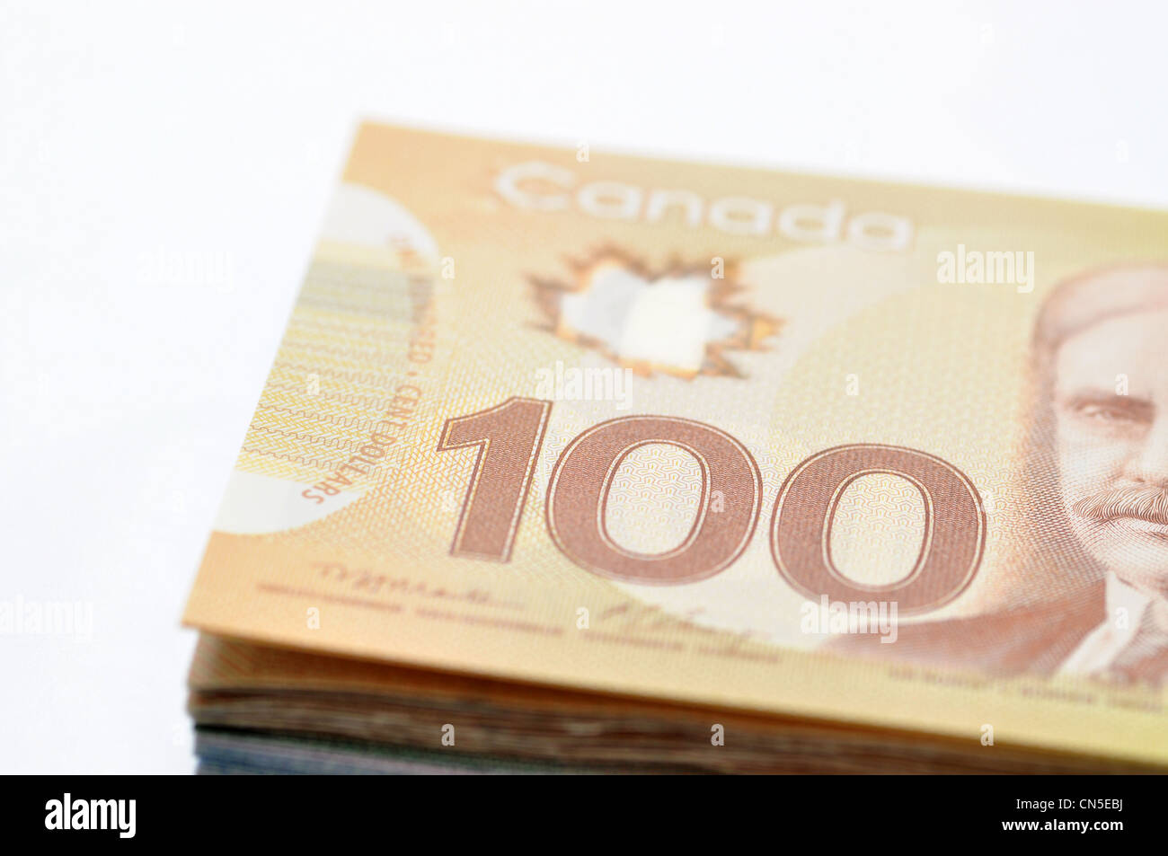 Canadese di sfondo di denaro Foto Stock