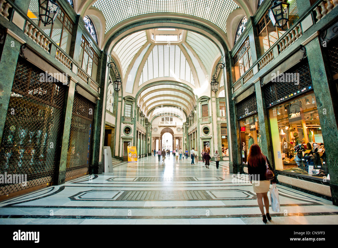 Europa Italia Piemonte Torino Galleria San Federico, Shopping Foto Stock