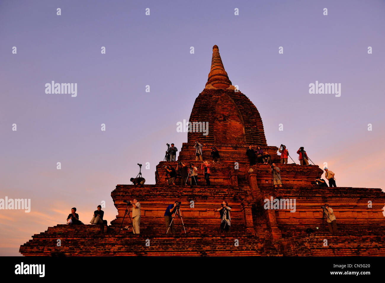 Myanmar (Birmania), Divisione Mandalay, Bagan (pagano), Old Bagan, Paya o pagoda Min Yein Gon Foto Stock