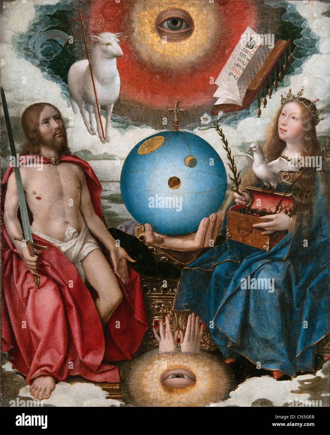 Allegoria cristiana di Jan Provost 1465 - 1529 Belgio belga Foto Stock