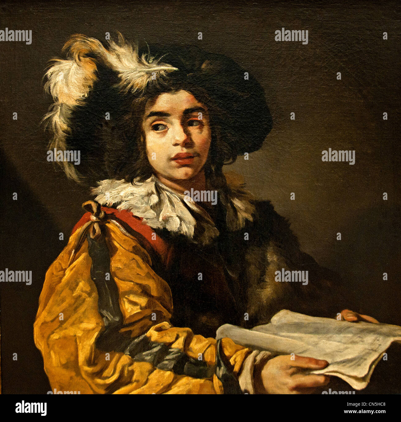 Le Jeune Chanteur - il giovane cantante 1622 da Claude Vignon 1593-1670 Francia - Francese Foto Stock