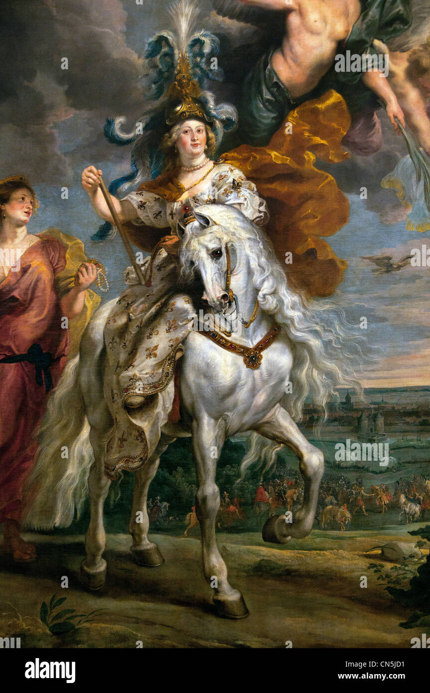 Il Regent militante: la vittoria a Jülich - Marie de' Medici 1622-1624 ciclo da Peter Paul Rubens Belgio, ( vedova del re Enrico IV di Francia) Foto Stock