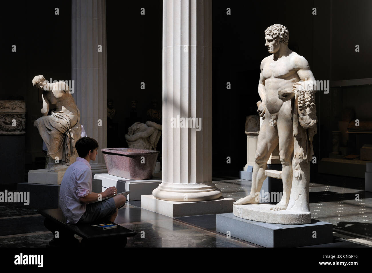 Stati Uniti, New York City, Manhattan East Side, Metropolitan Museum of Art (MET), greca e romana galleria d'arte Foto Stock