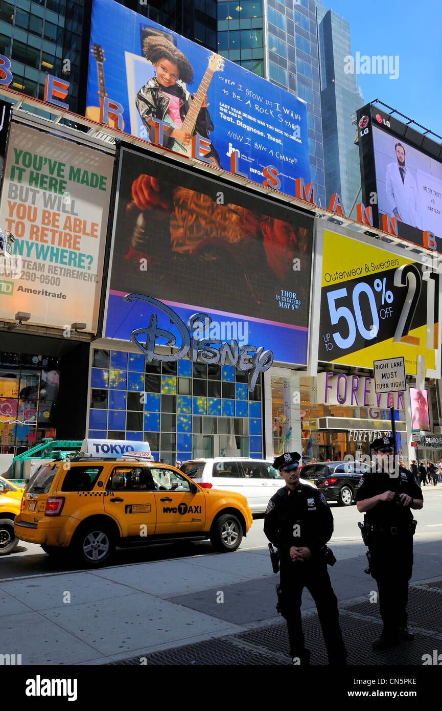 Stati Uniti, New York City Manhattan Midtown, Times Square Foto Stock