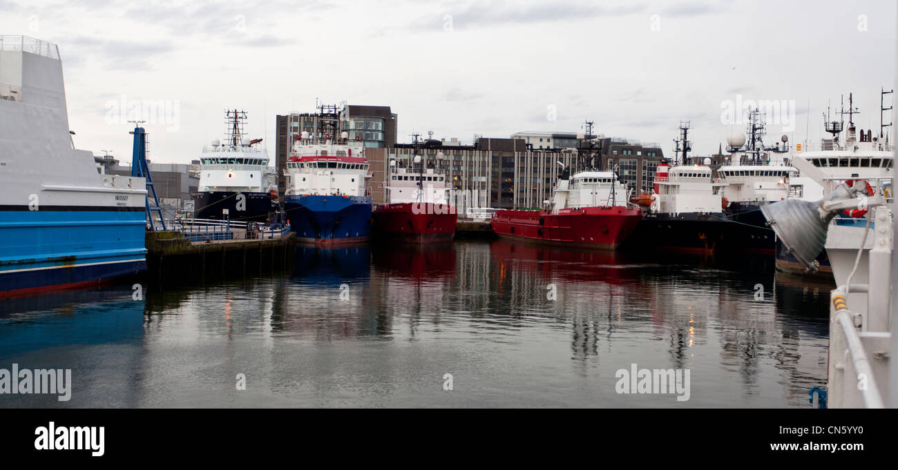 Porto di Aberdeen Foto Stock