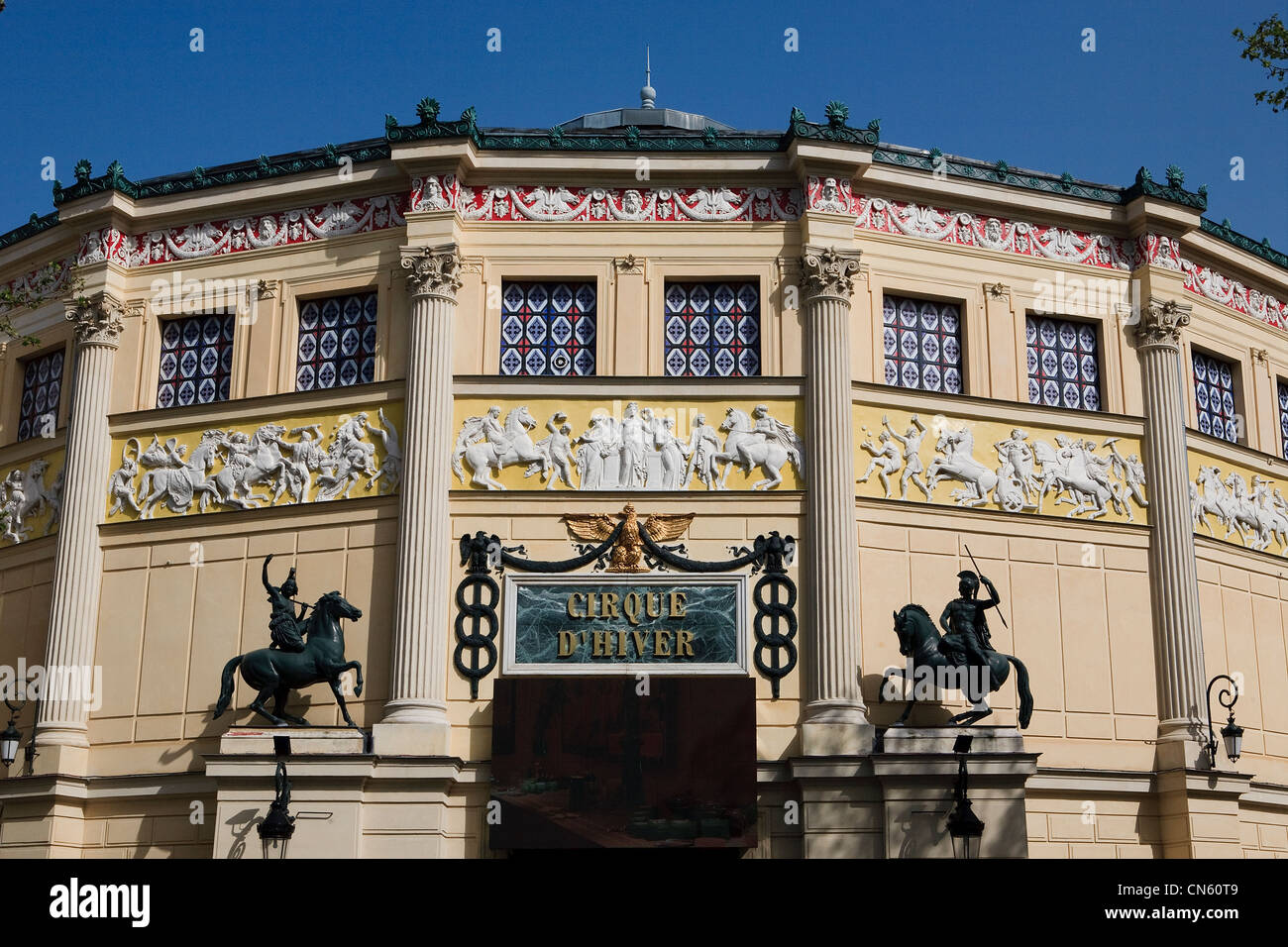 Francia, Parigi, Boulevard des Filles du Calvaire il Cirque d'Hiver (Winter Circus) Foto Stock