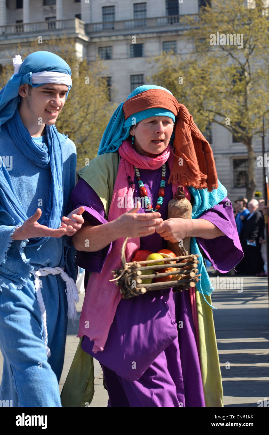 La passione di Gesù - Venerdì Santo, Pasqua, Trafalgar Square , London 2012 Foto Stock