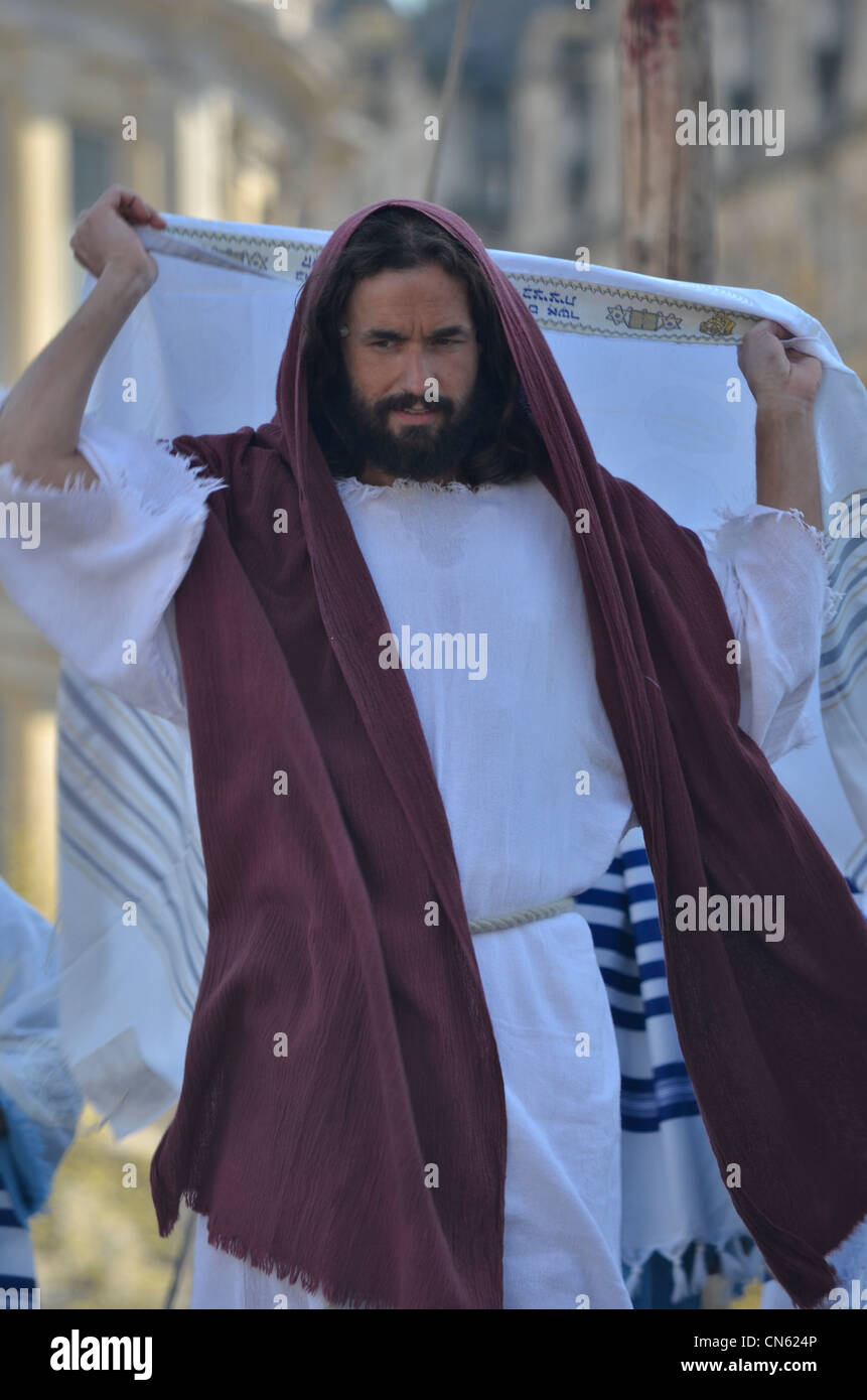 La passione di Gesù - Venerdì Santo, Pasqua, Trafalgar Square , London 2012 Foto Stock