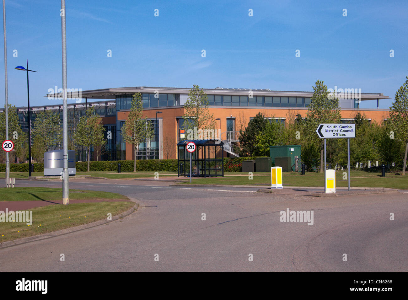 Sud Cambs distretto uffici del Consiglio Great Cambourne Cambridgeshire Inghilterra Foto Stock