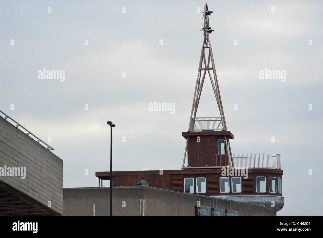 Una camera per Londra, un progetto di vita e architettura di Artangel sul tetto del Teatro Nazionale sulla Southbank Foto Stock