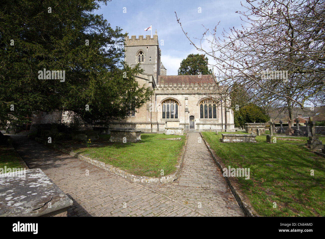 Il minster chiesa parrocchiale warminster Wiltshire, Inghilterra uk gb Foto Stock