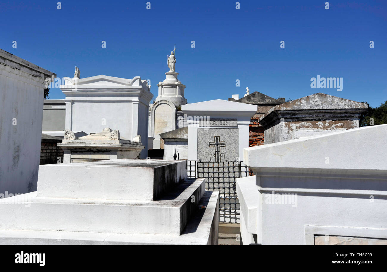 San Luigi cimitero #1 a New Orleans, Louisiana, Stati Uniti d'America Foto Stock