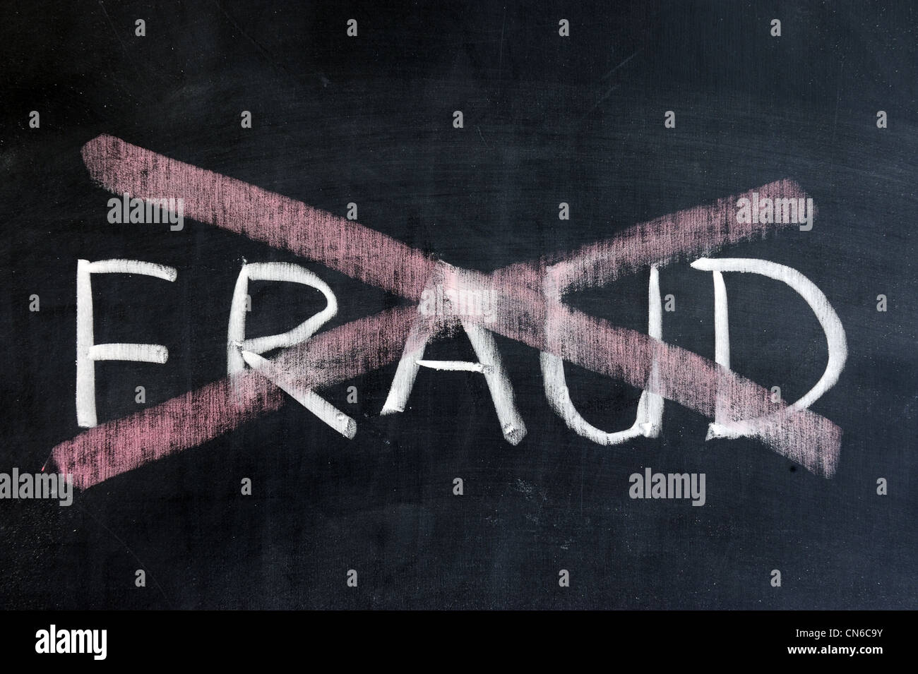Chalk disegno - nessuna frode Foto Stock