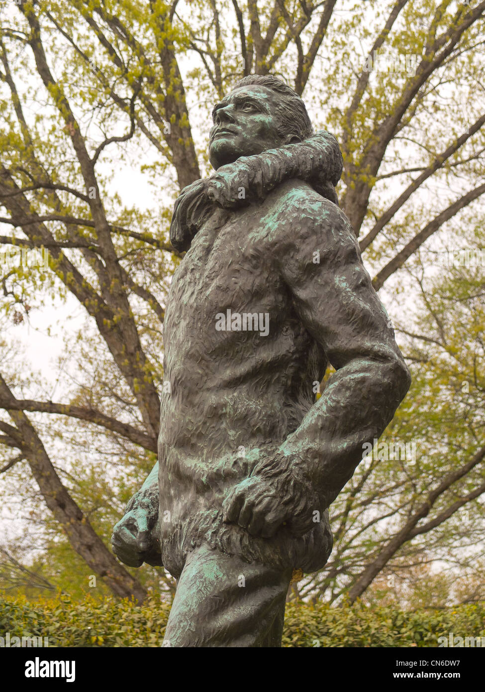 Ammiraglio Richard Evelyn Byrd statua in Al Cimitero Nazionale di Arlington Washington DC Foto Stock