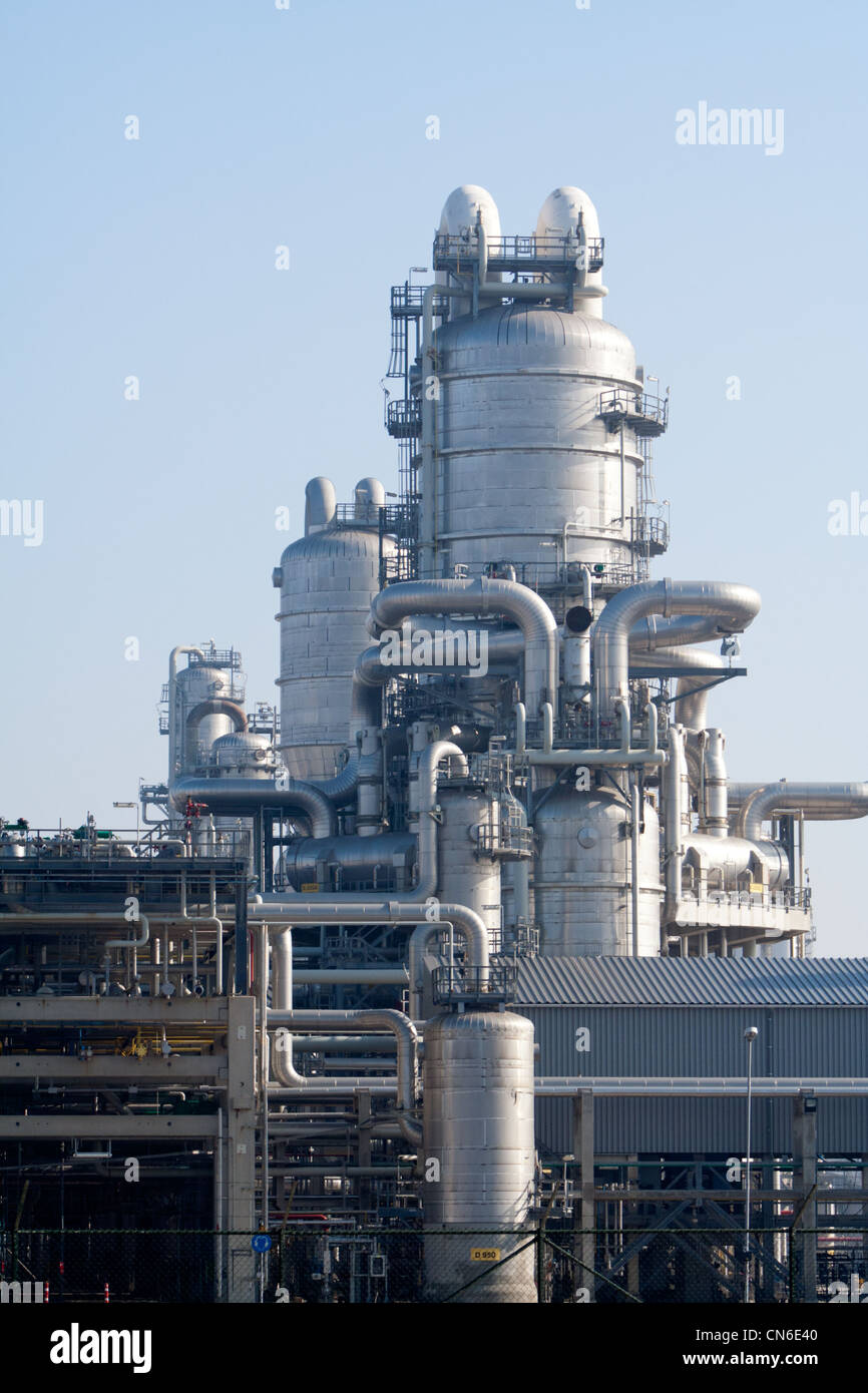 La petrolchimica impianto industriale Foto Stock