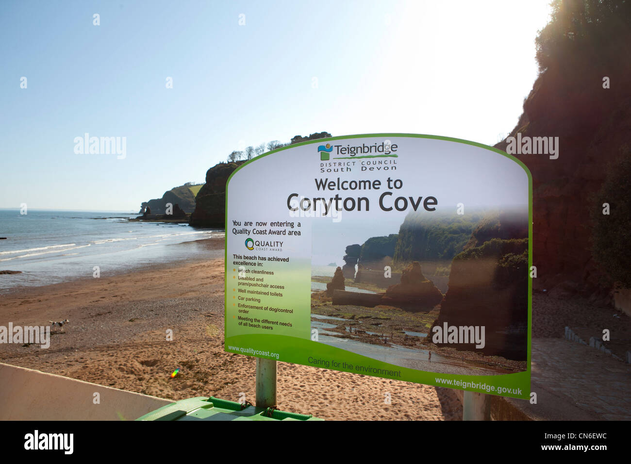 Coryton Cove, nel Devon, in Inghilterra. Foto Stock