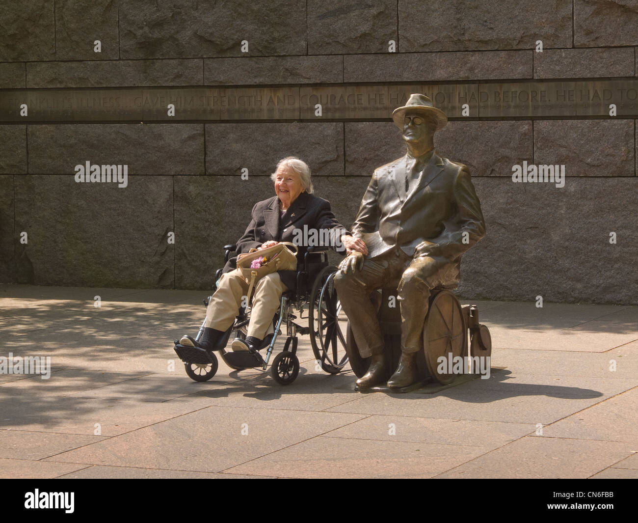 Franklin Delano Roosevelt Memorial Washington DC Foto Stock