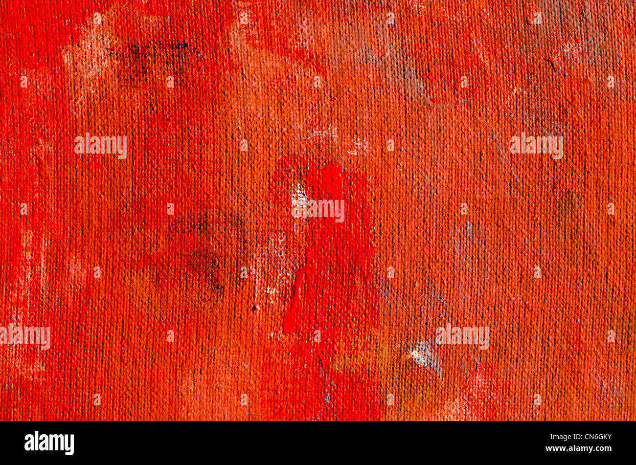 Red tele dipinte grunge background. Vecchio antico tessuto retro illuminato sun. Foto Stock