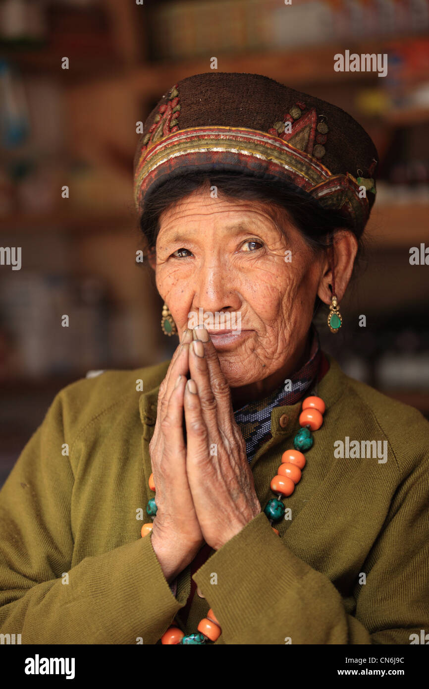 Nepalese Tamang rurale donna Nepal Foto Stock